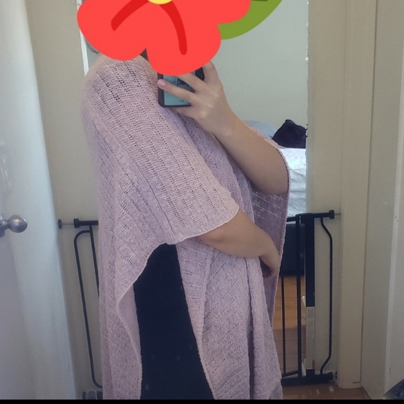 lavander shall Cardigan - Picture 4 of 5